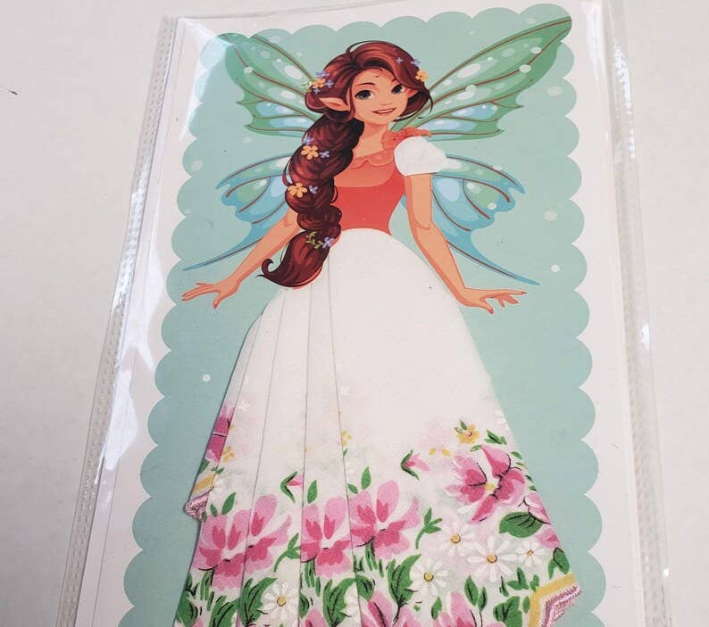MOMENTS IN THYME - Keepsake Hankie Fairy Cards: Fairy 6