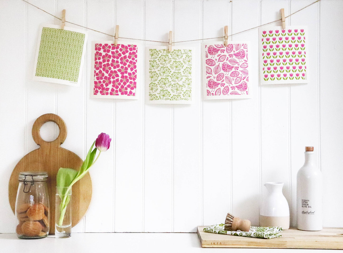 Jangneus - Swedish Dishcloth - Dill - Green: Green