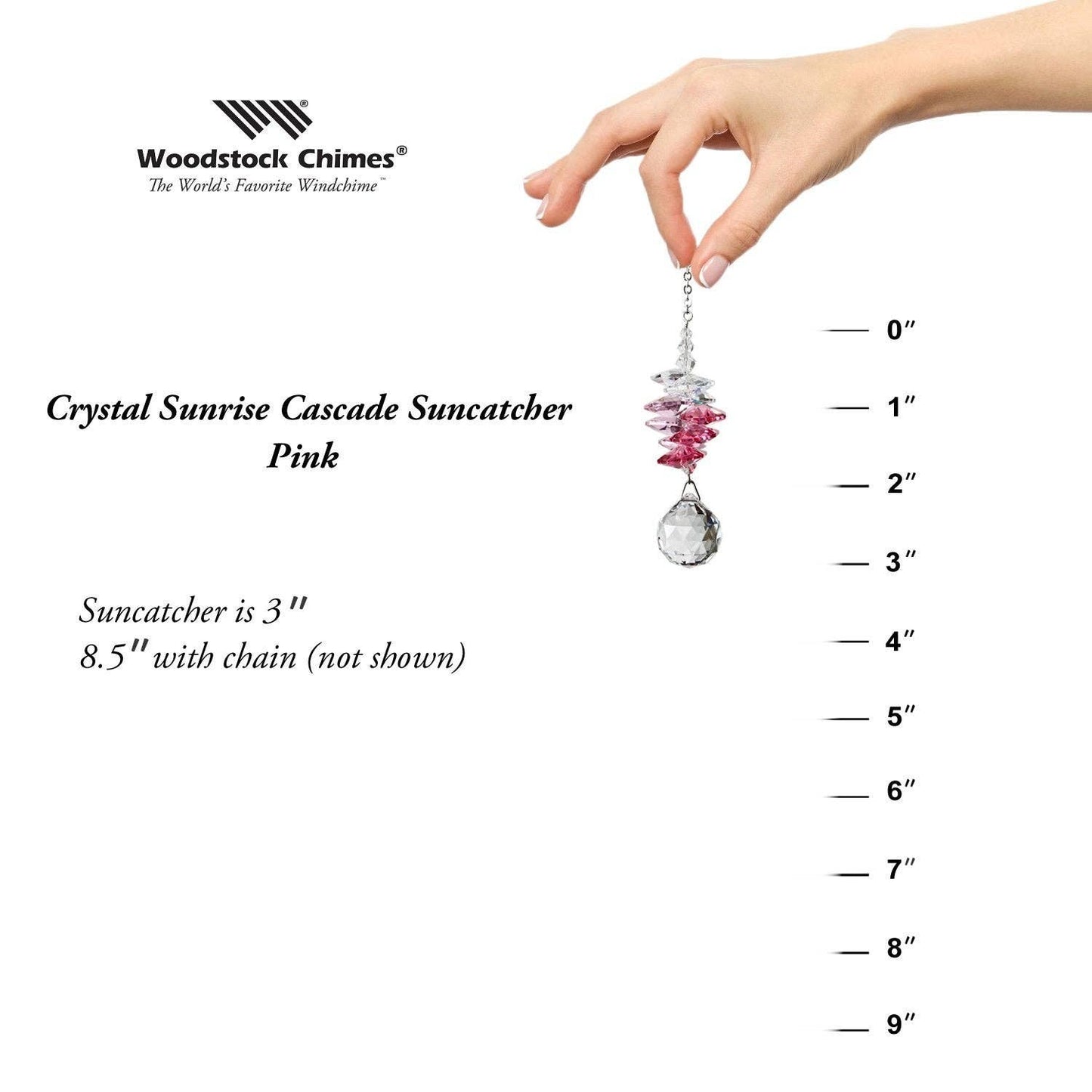 Woodstock Chimes - Crystal Sunrise Cascade™ - Pink