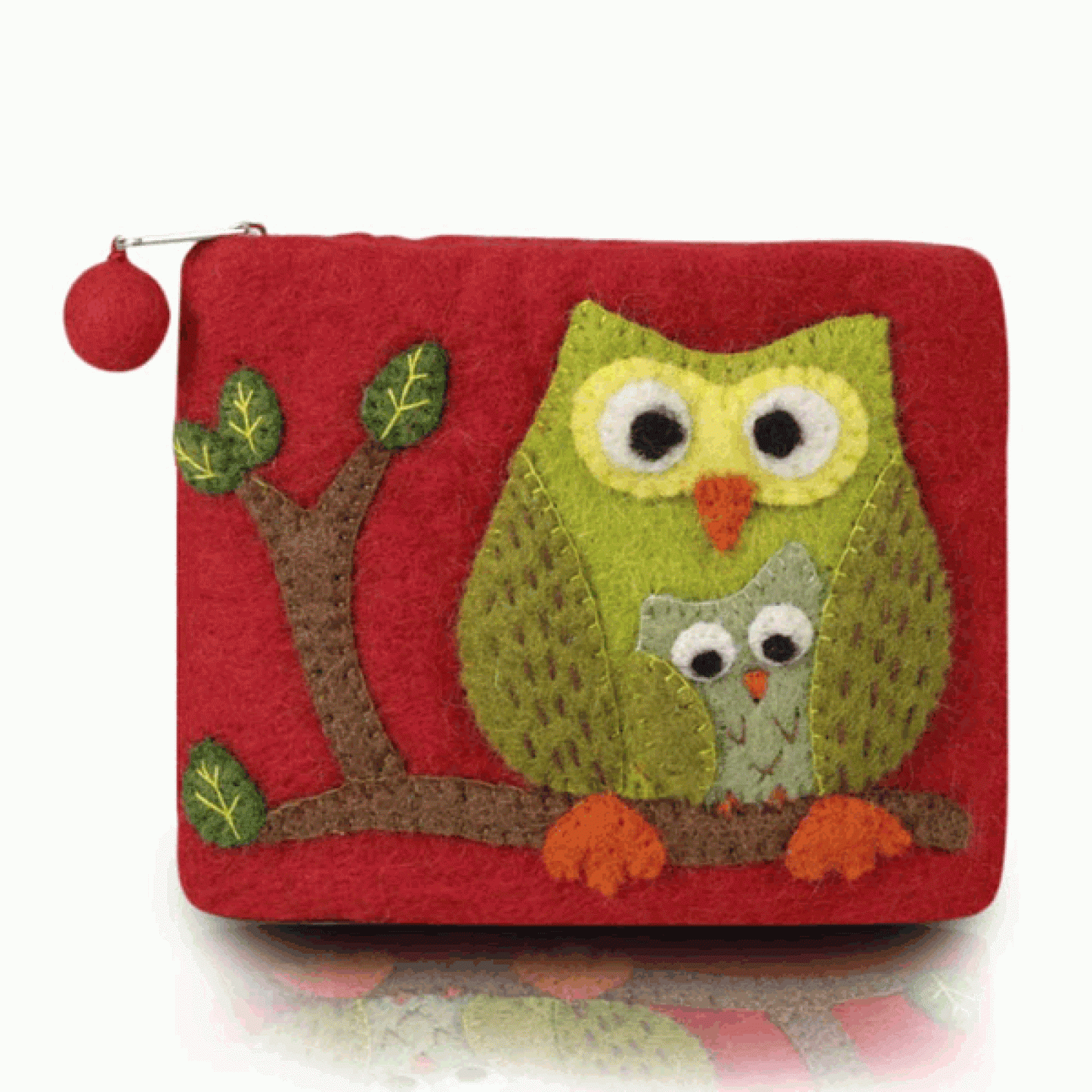 BNB Crafts Inc. - Owl on the Tree Theme Coin Purses: Orange