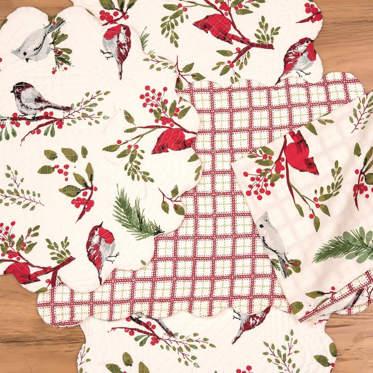 C&F Home - Christmas Sprig Birds Napkin