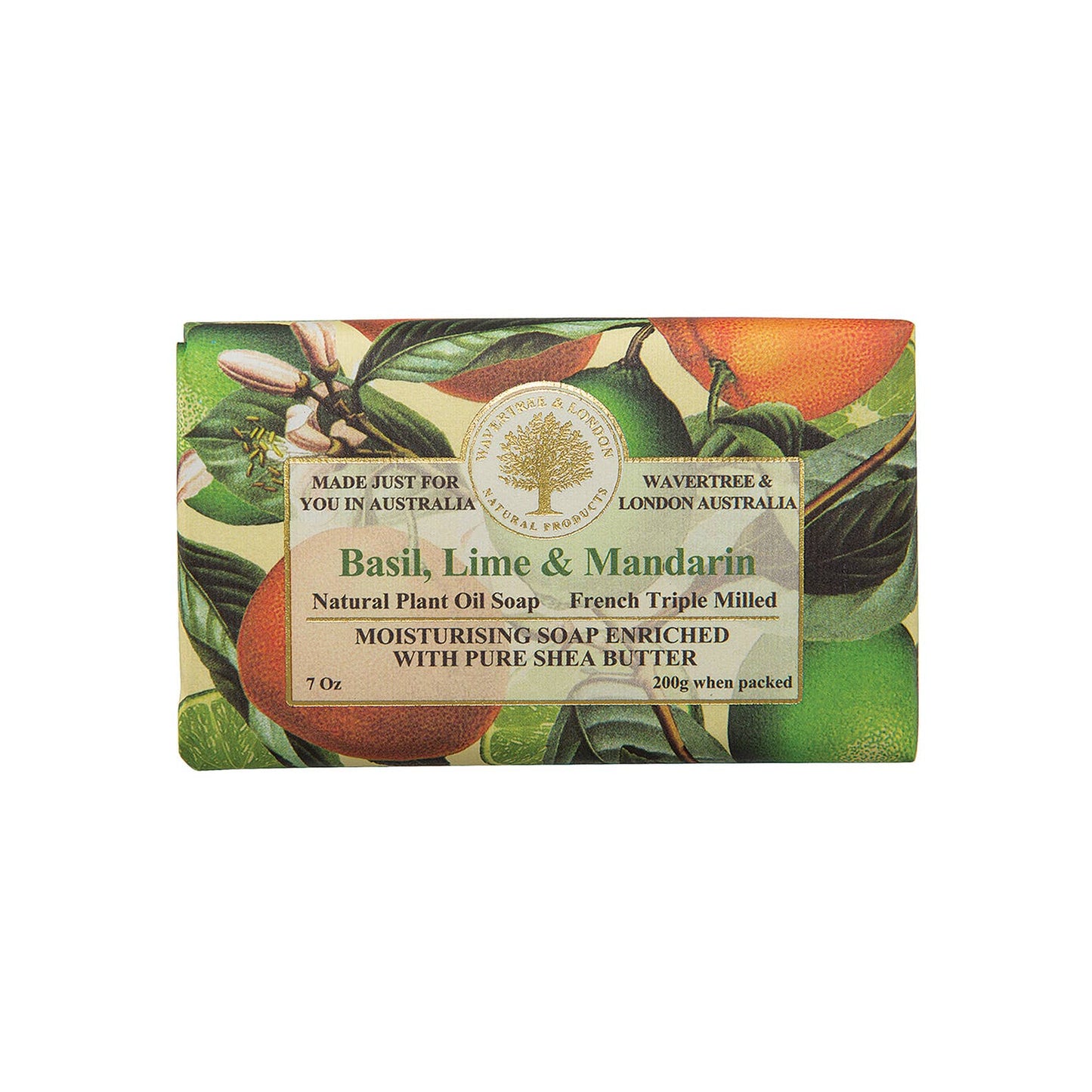 Wavertree & London - Wavertree Basil, Lime & Mandarin Luxury Soap Bars