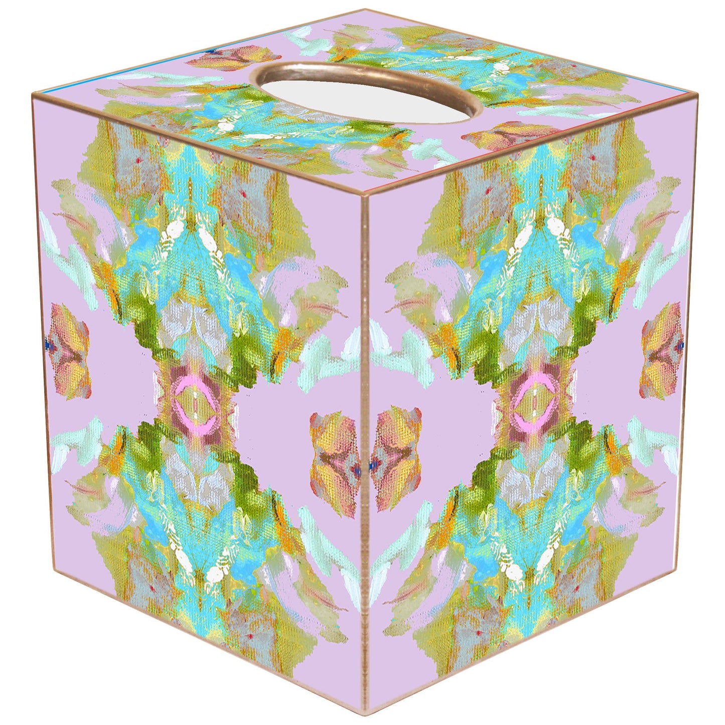 Marye-Kelley - TB7913LP-Stained Glass Lavender by Laura Park Tissue Box : Paper Mache