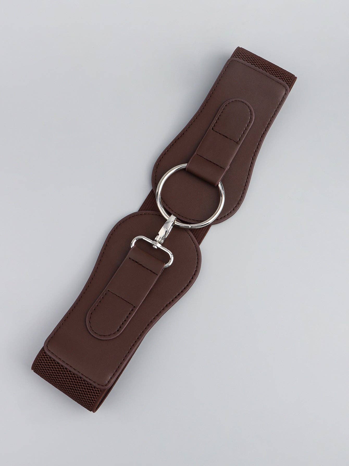 Kustom Kreations Goods - PU Elastic Wide Belt: Chestnut / One Size