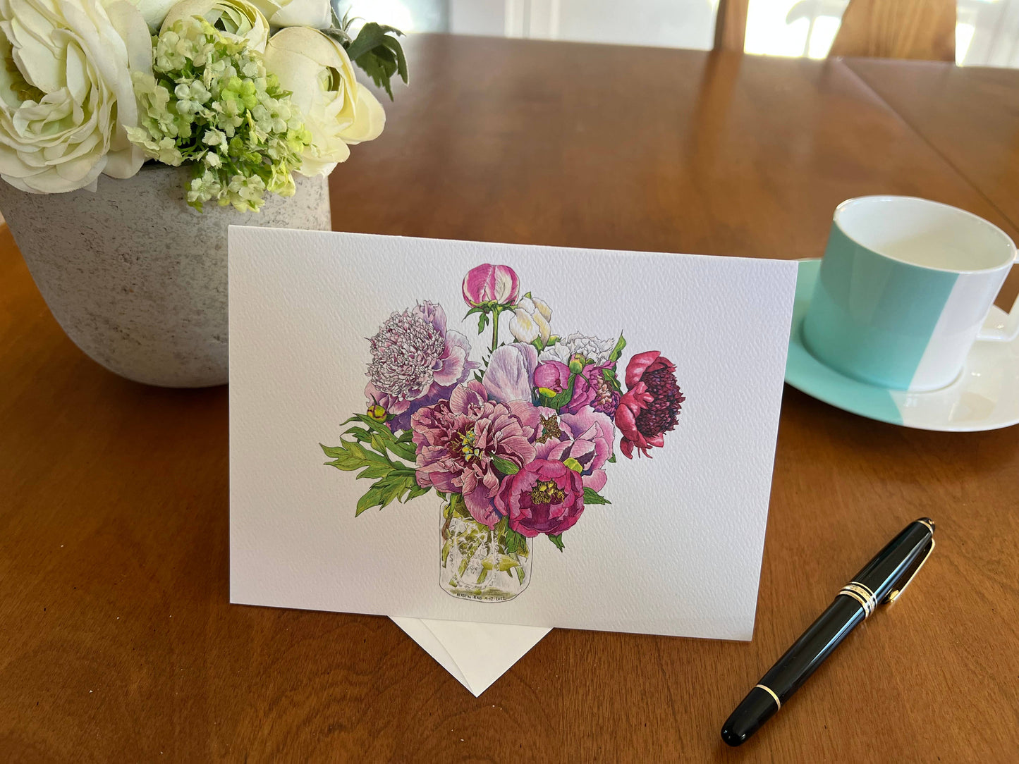 Vivid Cottage - Peak Peonies - card
