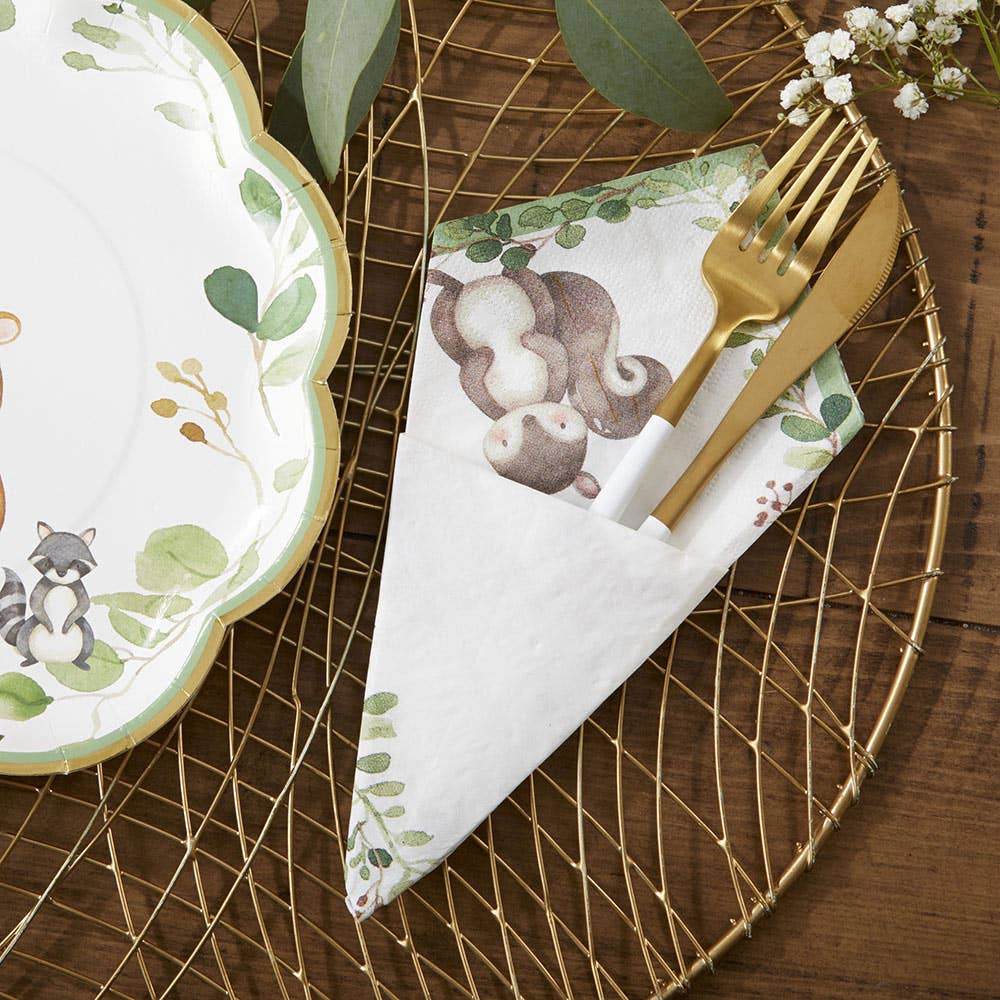 Kate Aspen - Woodland Baby 2 Ply Paper Napkins (Set of 30)