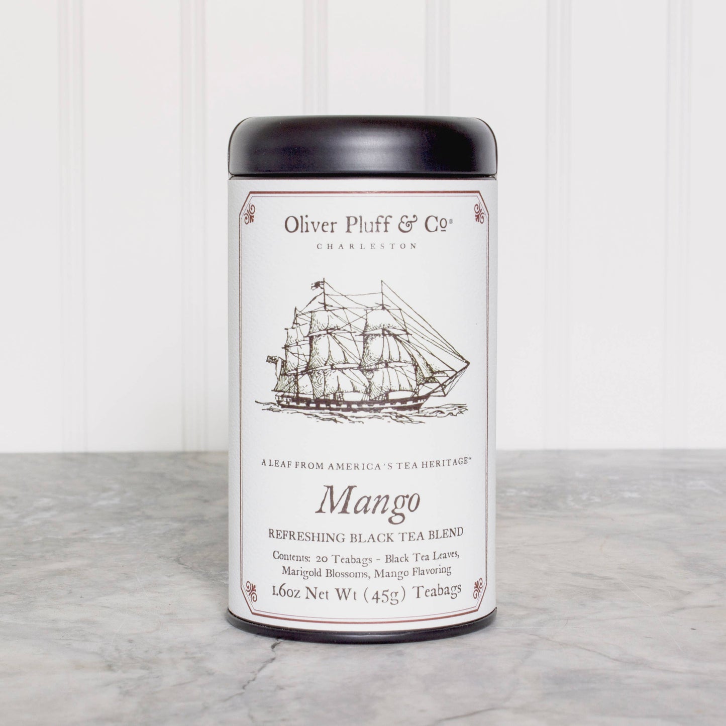 Oliver Pluff & Company - Mango - 20 Teabags in Signature Tea Tin