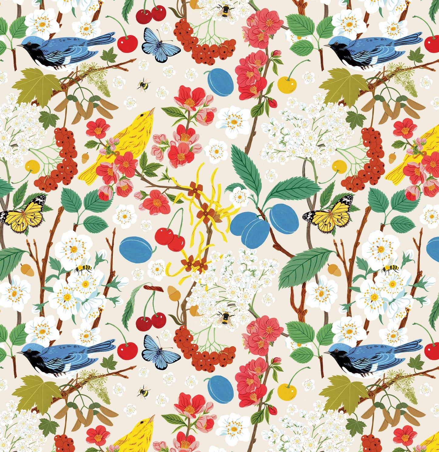 Botanica Paper Co. - TREE CHATTER | Double Sided Wrapping Paper Single Sheets