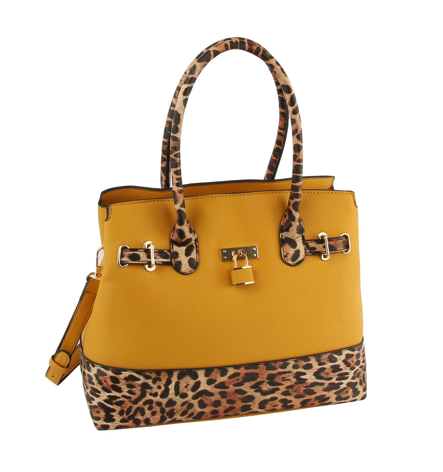 Handbag Factory Corp - Women Satchel Top Handle Purse Medium Shoulder Bag: BROWN