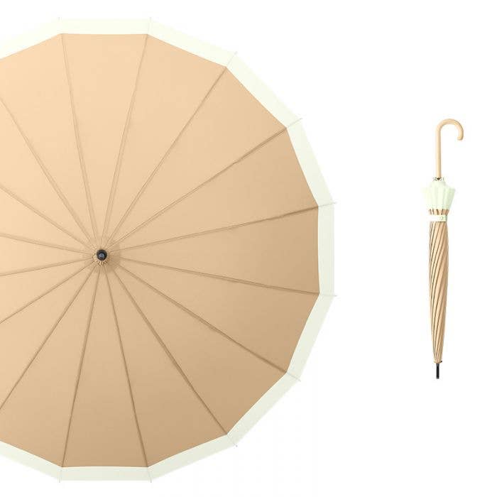PEACH ACCESSORIES - 3468 two tones pastel colour umbrellas: Pastel Green