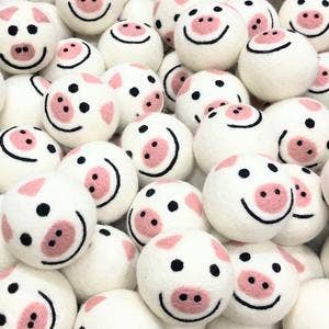 Friendsheep - Piggy Band Eco Wool Dryer Balls: PACKAGE FREE