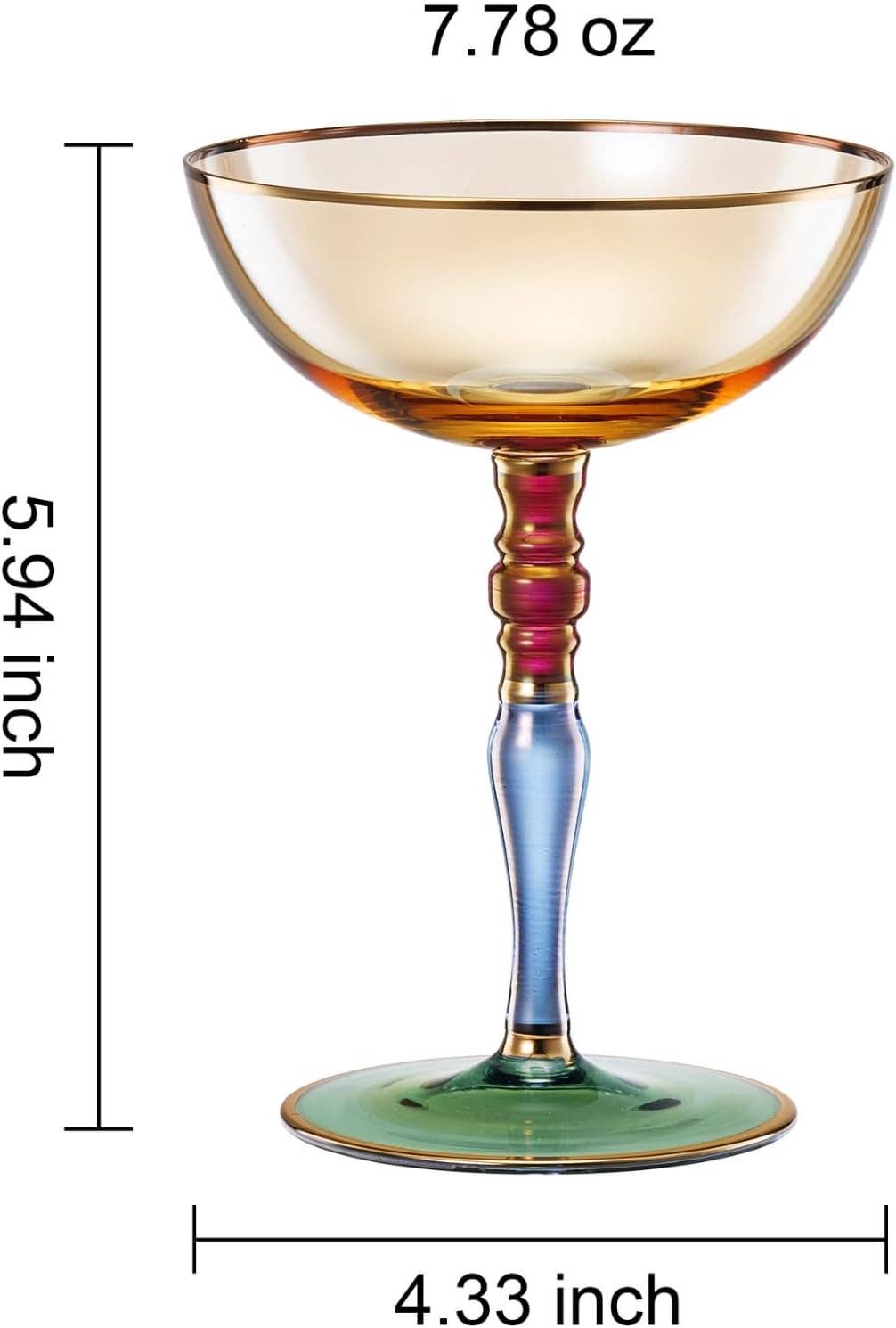 The Wine Savant / Khen Glassware - Italian Renaissance Cocktail, Martini & Champagne Coupe