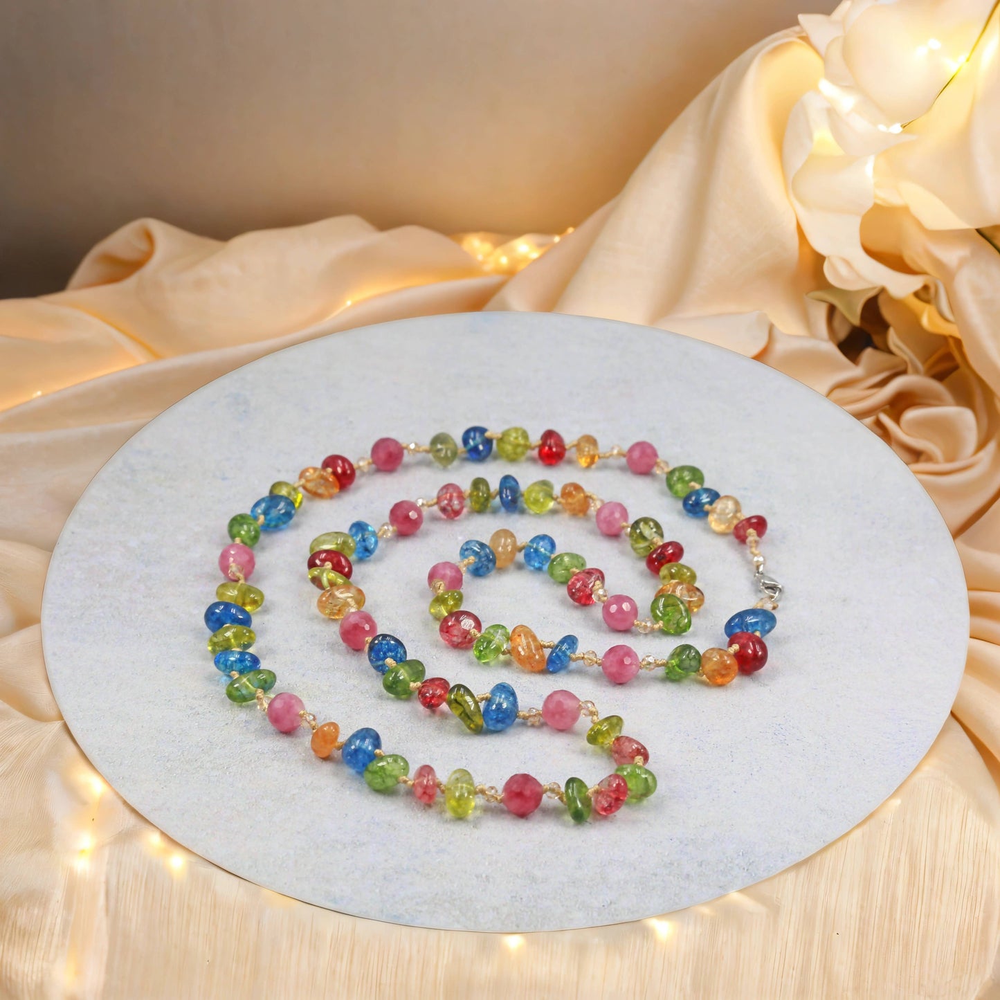 IST Jewelry - Agate Multicolor Necklace