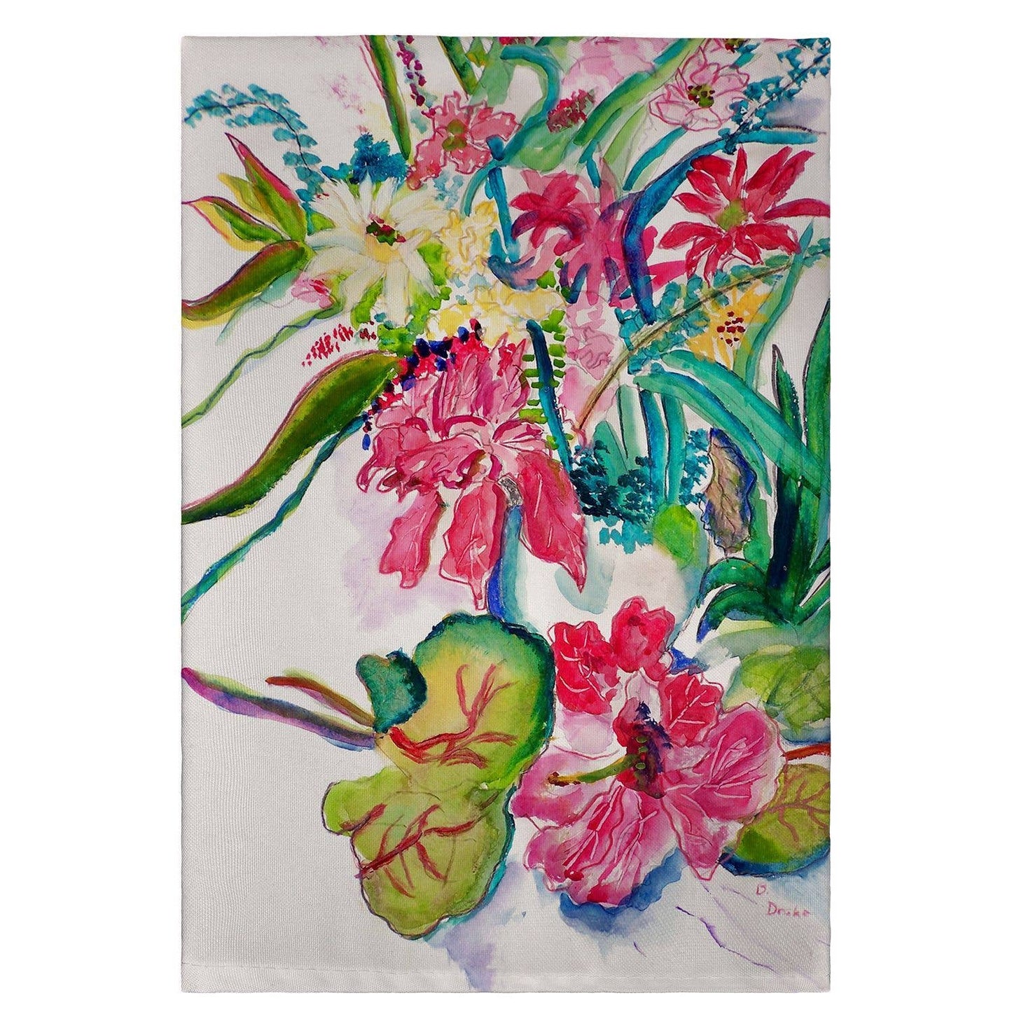 Betsy Drake Interiors - Multi-Florals Guest Towel