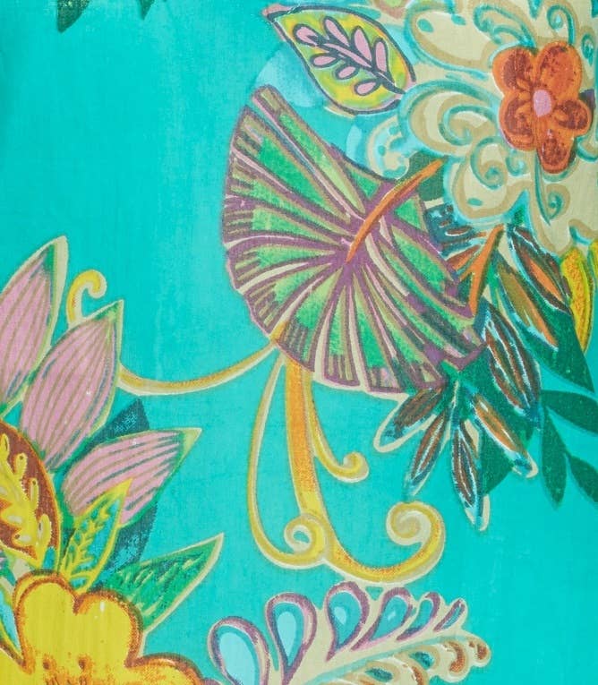 KikiSol - Aqua Fiji Boyfriend Shirt: XL