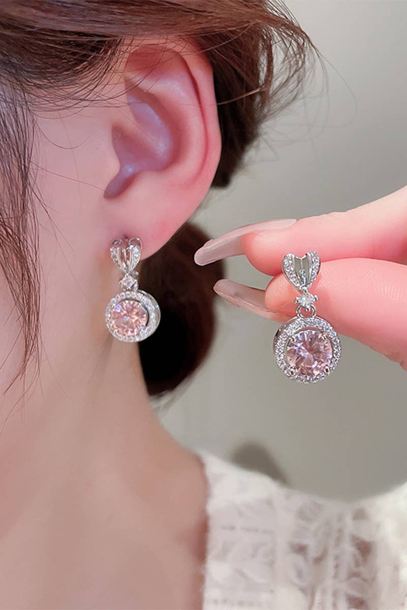 ACCITY - BEADS DECKED ROUND DANGLE EARRINGS_CWAJE0319: GOLD / (OS) 1