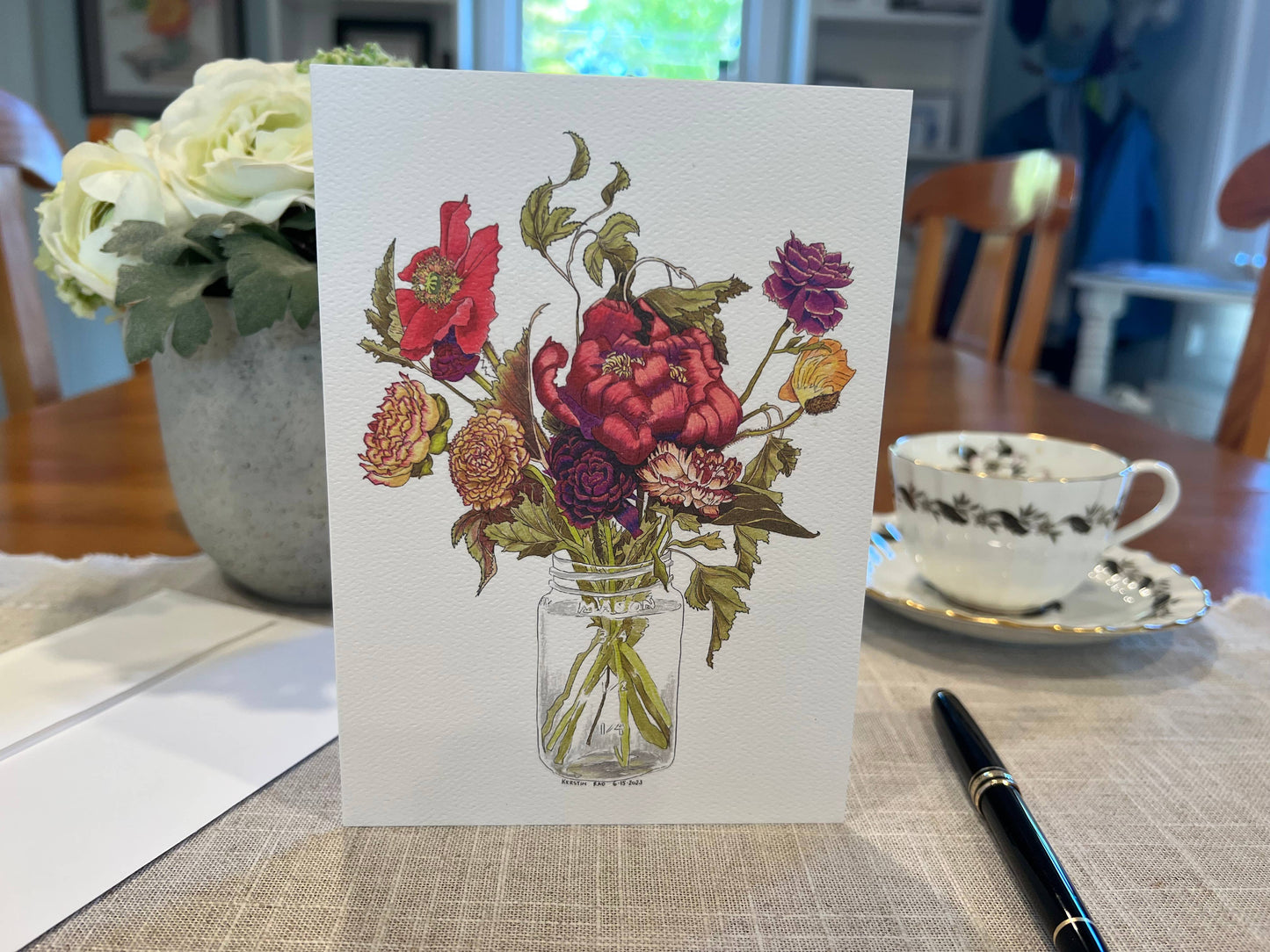 Vivid Cottage - September Morning greeting card