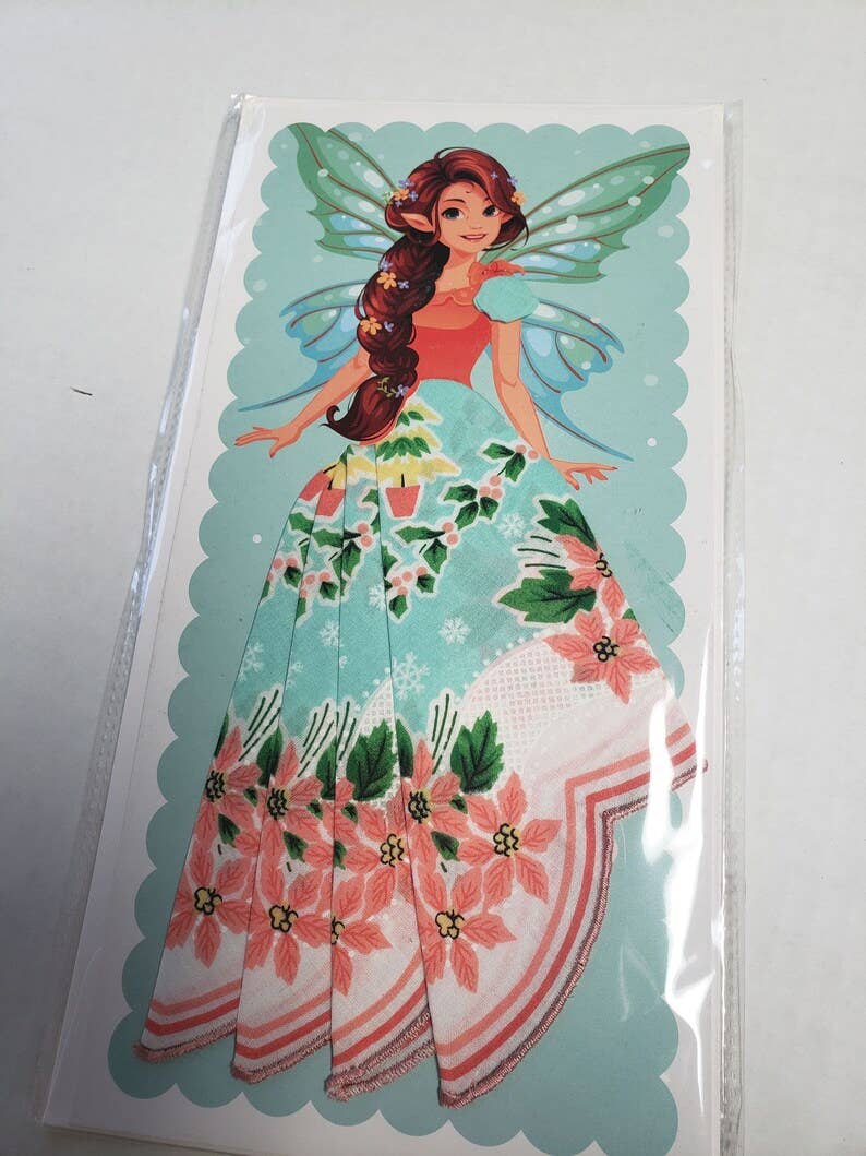 MOMENTS IN THYME - Keepsake Hankie Fairy Cards: Fairy 6