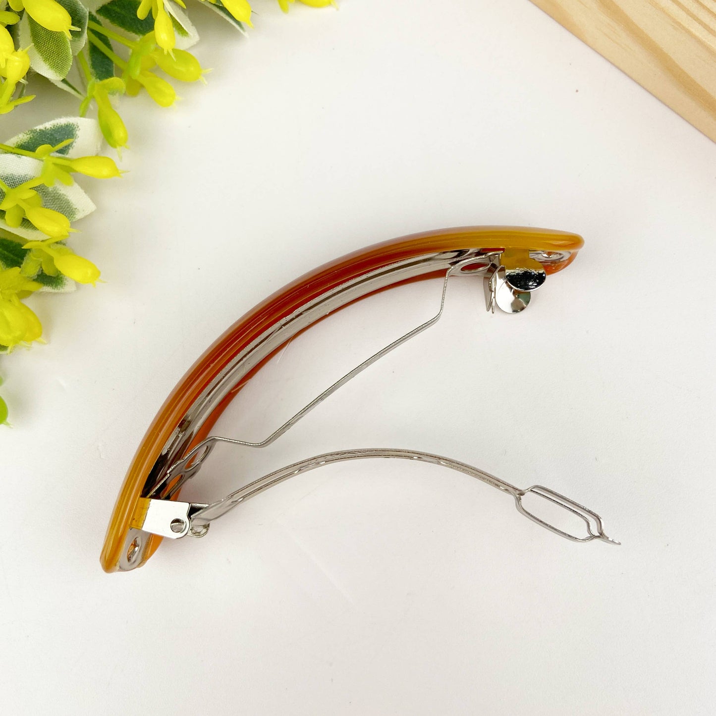 TheDivaSoap - Acetate crescent hair clip: E