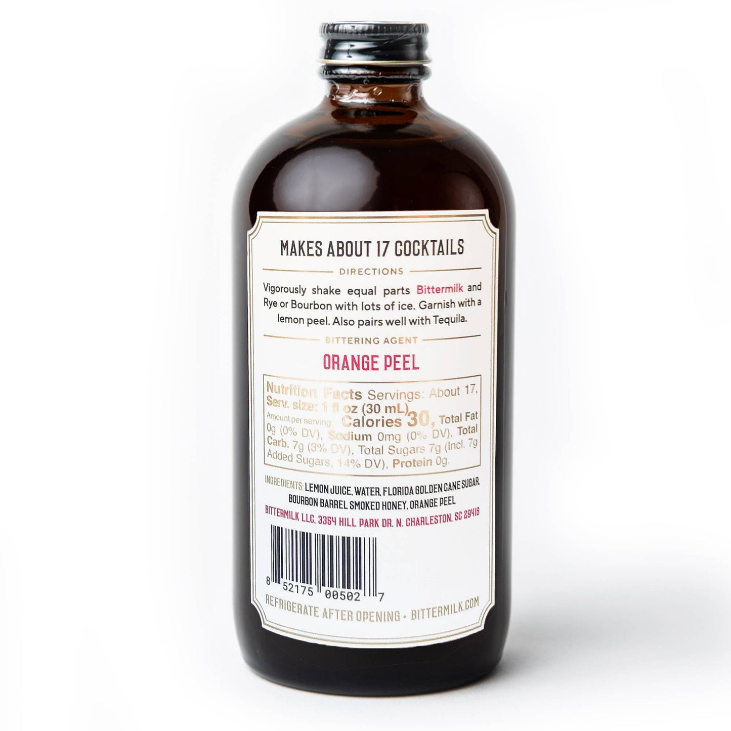 Bittermilk Bottling Co. - Bittermilk No.3 - Smoked Honey Whiskey Sour