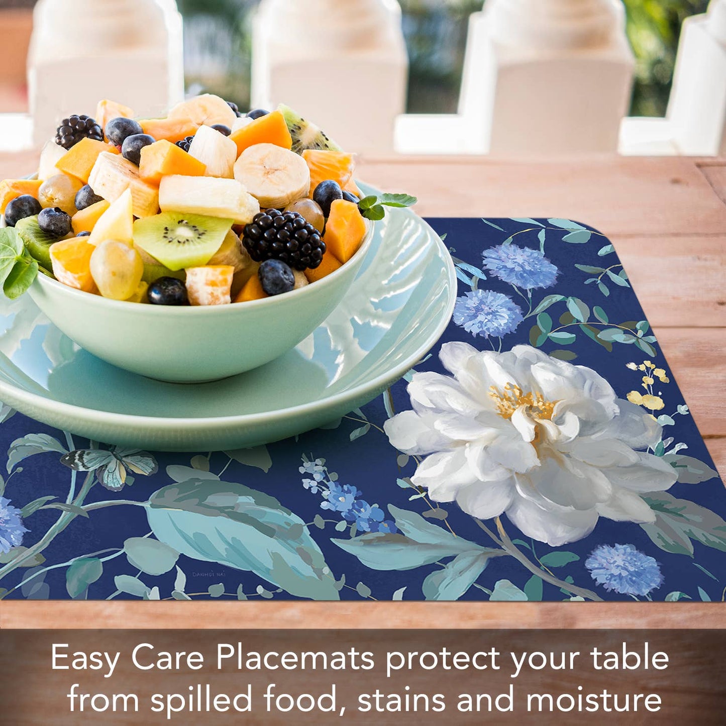 CounterArt/Highland Home/Thirstystone/CoasterStone - "Spring Morning" Reversible Rectangular Plastic Placemat
