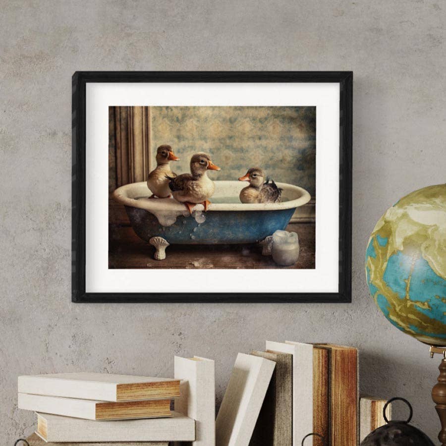 Salty Alyce - Ducks in the Bathtub Wall Decor AXS14