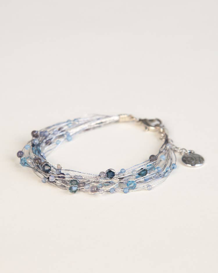 Crossroads Accessories Inc - Bird's Nest Bracelet: Silver Multi-Colored