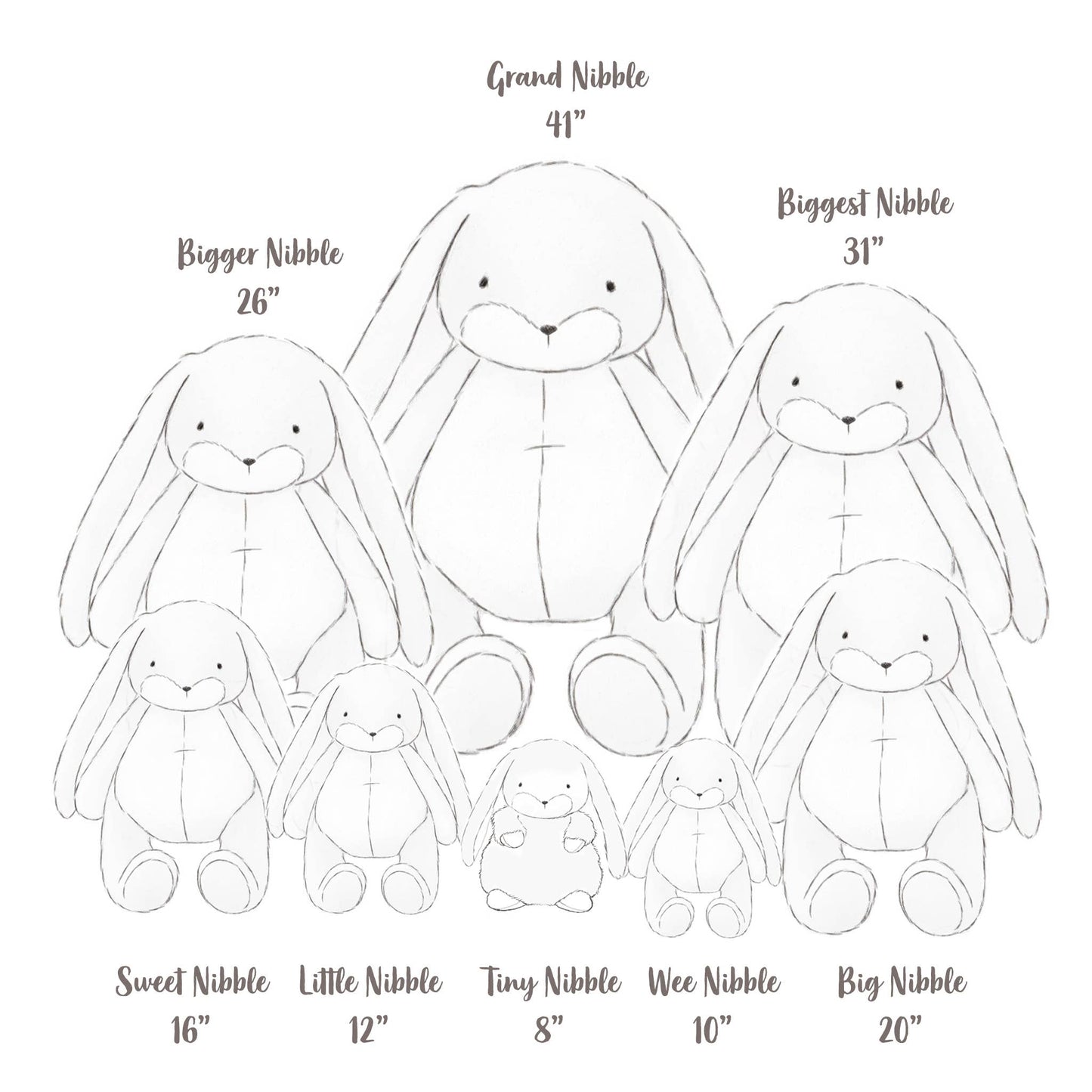 Bunnies By the Bay - Little 12" Nibble Bunny - Cream