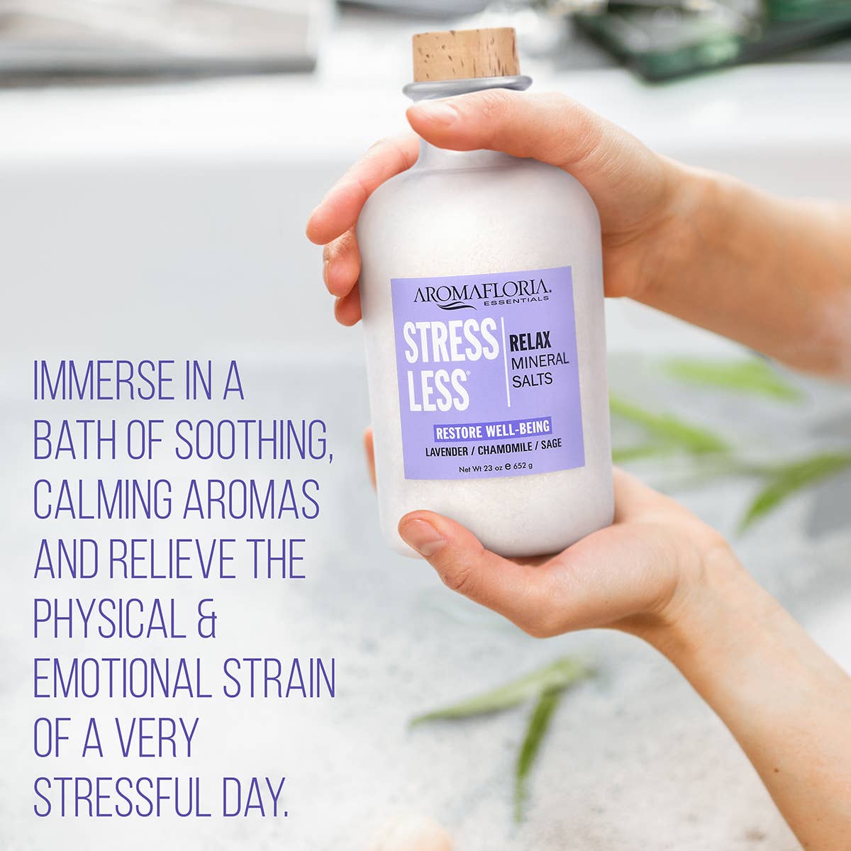 Aromafloria Essentials - Stress Less Relax Mineral Salts