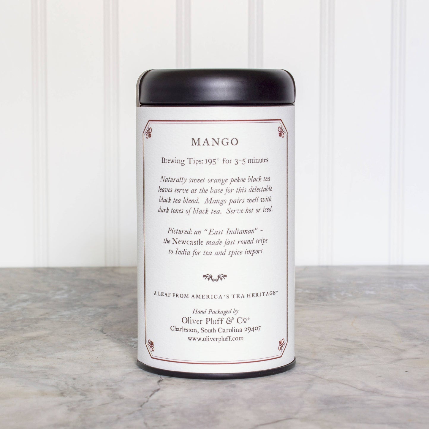 Oliver Pluff & Company - Mango - 20 Teabags in Signature Tea Tin