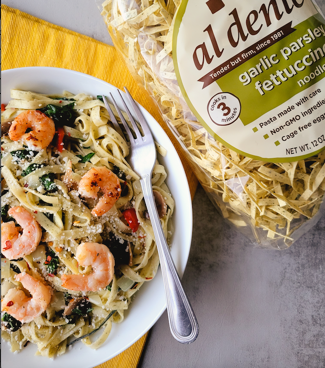 Al Dente Pasta - Garlic Parsley Fettuccine