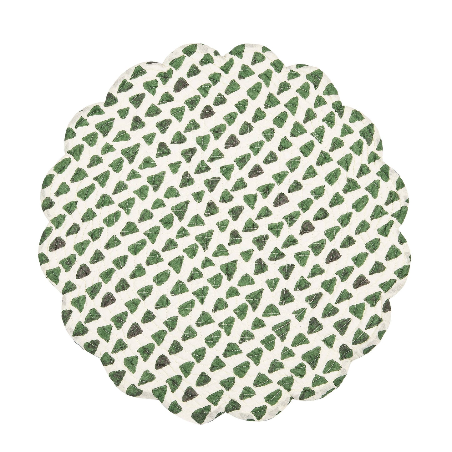 C&F Home - Parson Tropical Leaves Round Placemat