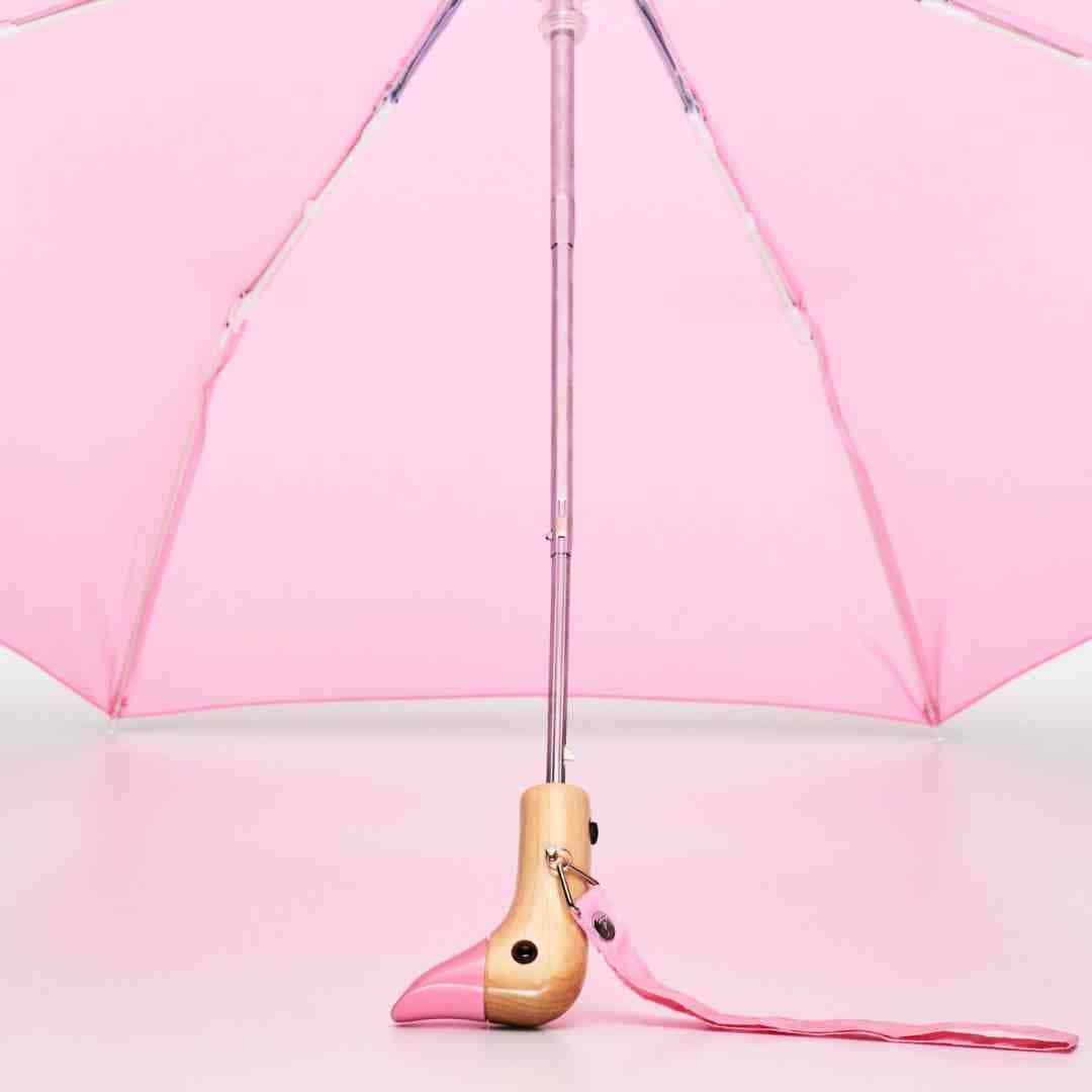 Original Duckhead US - Pink Compact Eco-Friendly Wind Resistant Umbrella