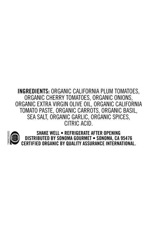 Sonoma Gourmet - Cherry Tomato With Basil Pasta Sauce: 25 oz