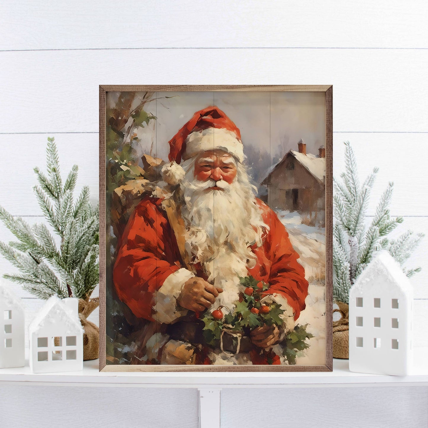 Kendrick Home - Picture Perfect Santa: 8 x 10 x 1.5