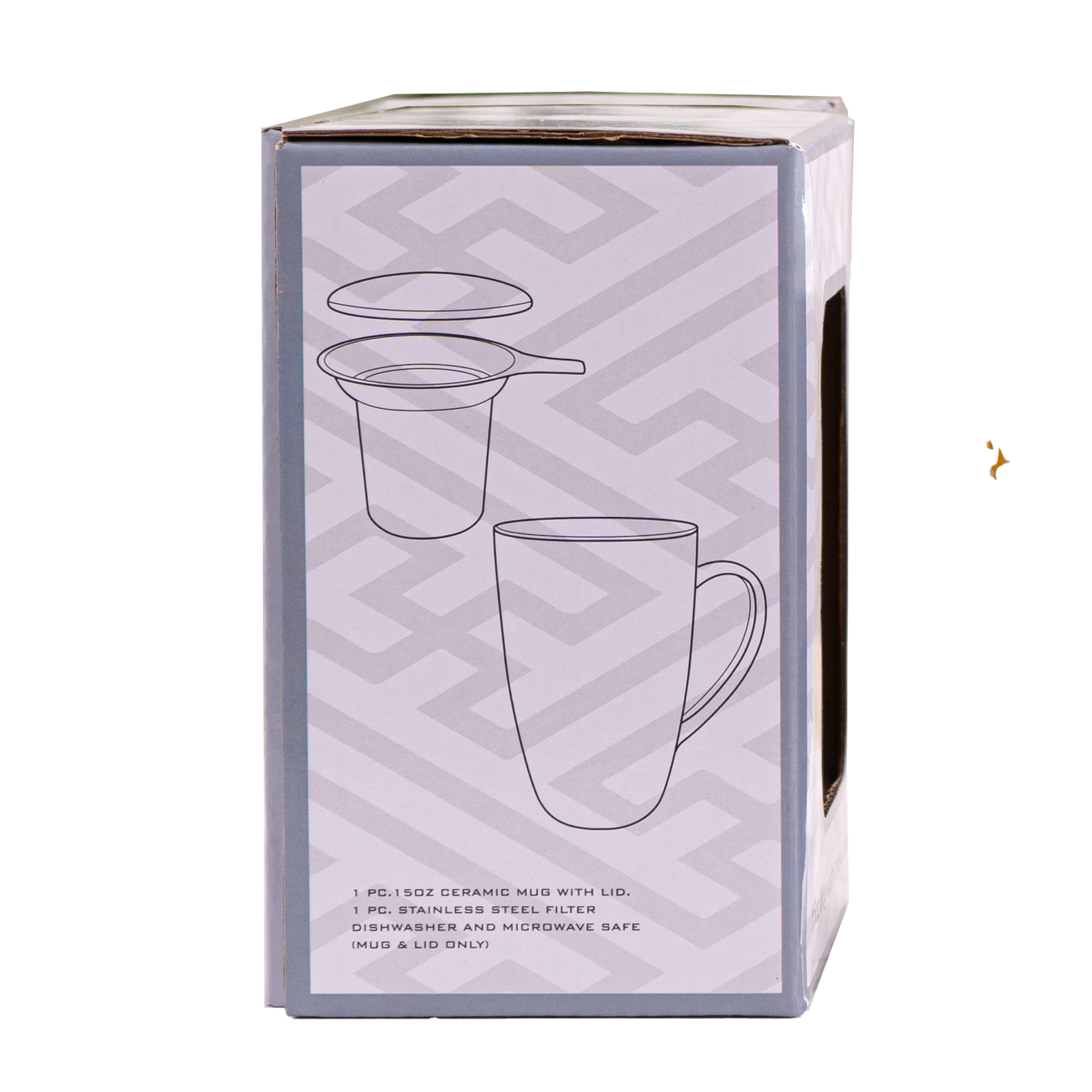 Urban Tokyo - Bamboo Design 15oz Tea Mugs with Lid and Infuser