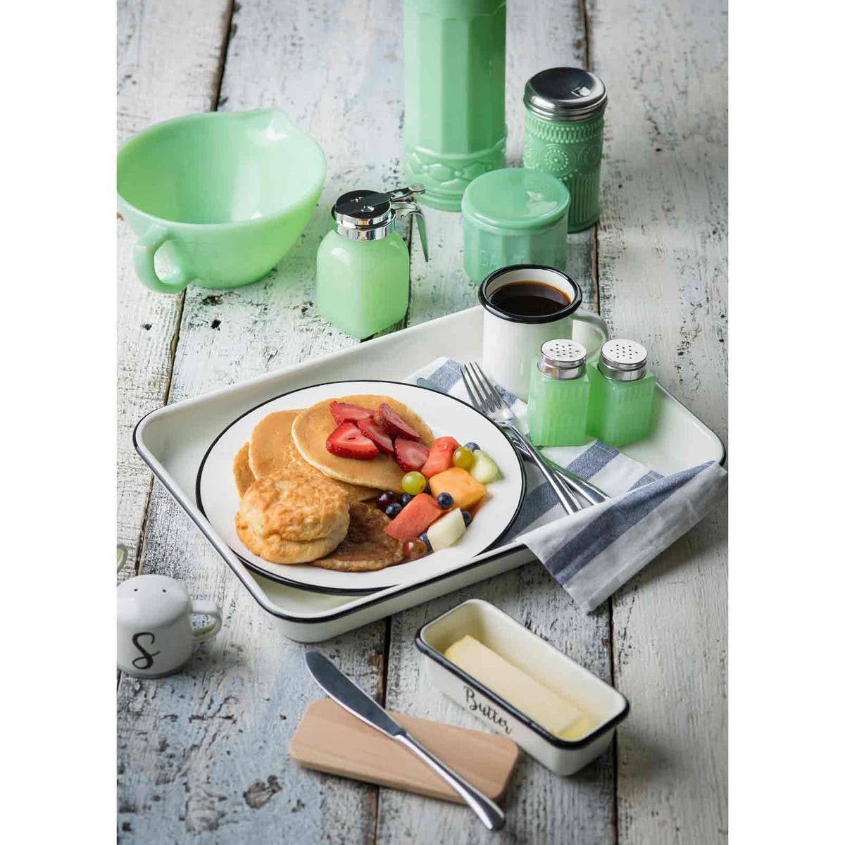 TableCraft Products Company - Jadeite Glass Collection™ 9 oz Sugar Shaker