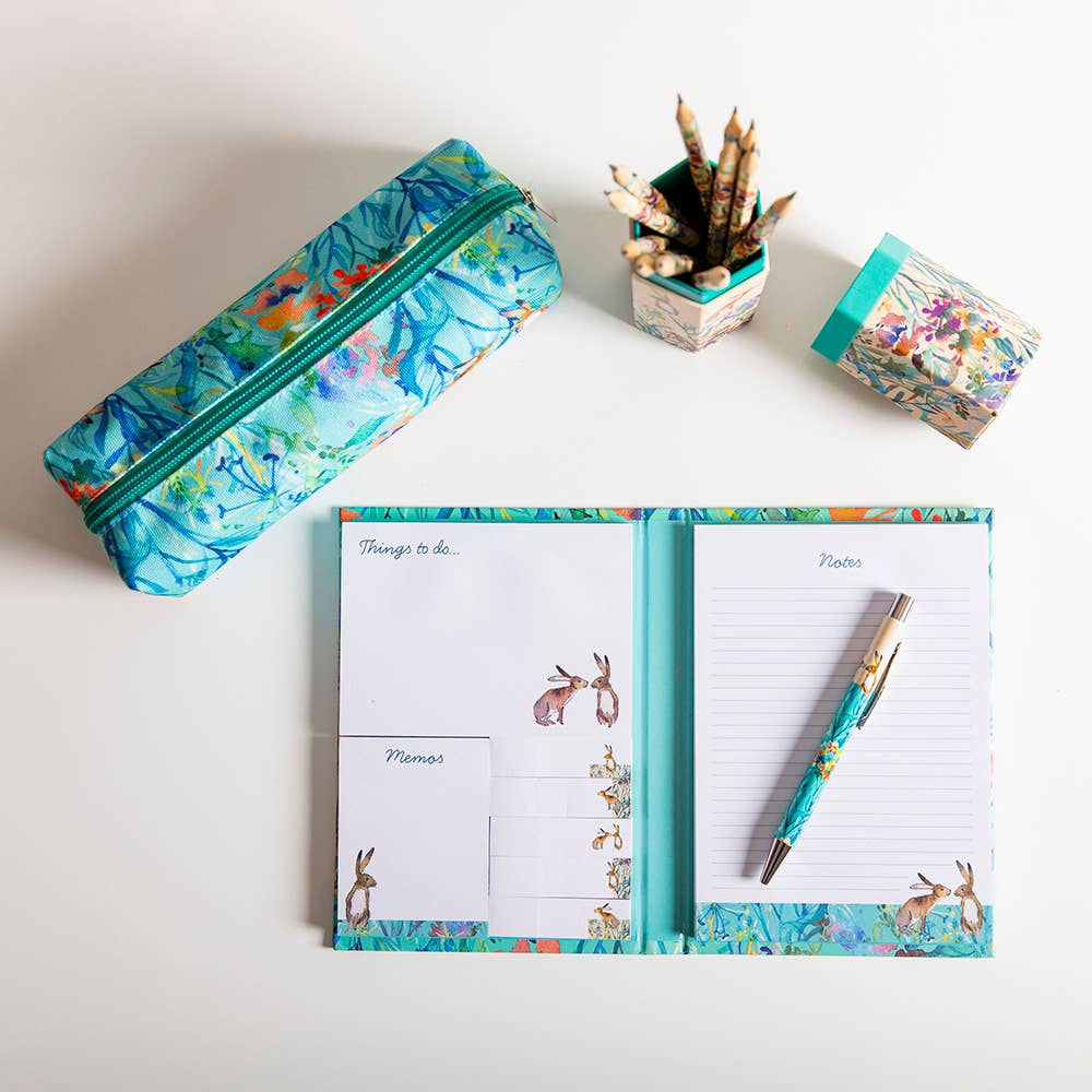 The Gifted Stationery Company - Pencil Case - Kissing Hares