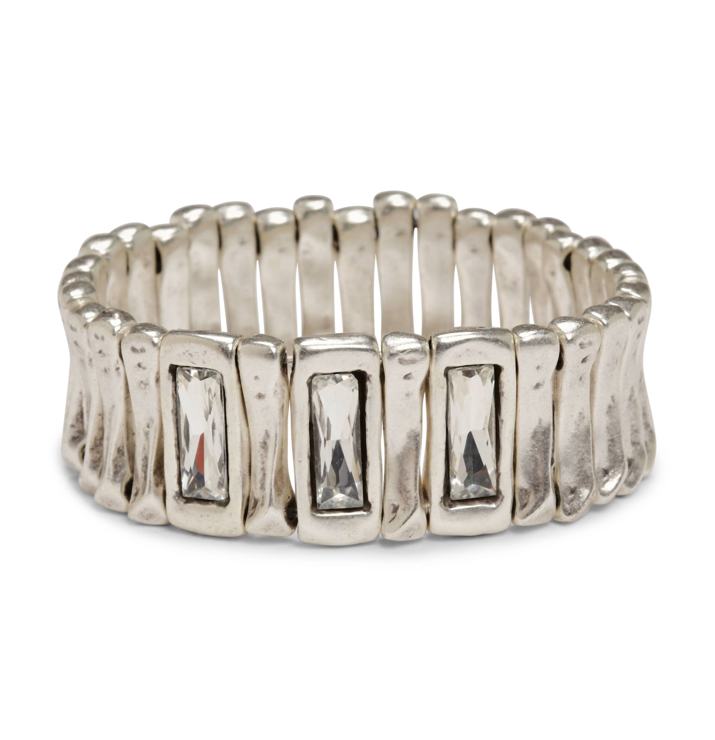 Chanour - Handmade Pewter Bracelet - NB2155 CLEAR