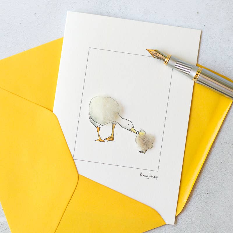 Papersheep UK - Goose & Gosling Greeting Card | New Baby Card | Easter card