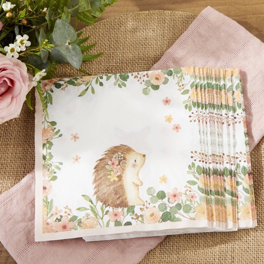 Kate Aspen - Woodland Baby 2 Ply Paper Napkins - Pink (Set of 30)