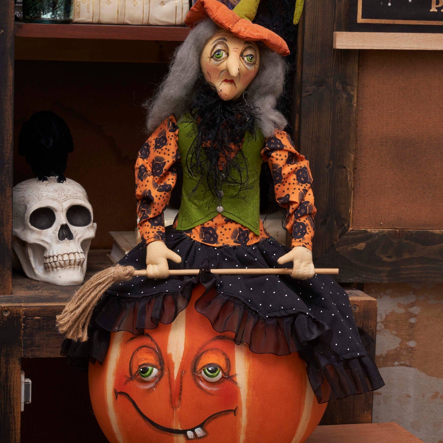 C&F Home - Eartha Witch Gathered Traditions Art Doll