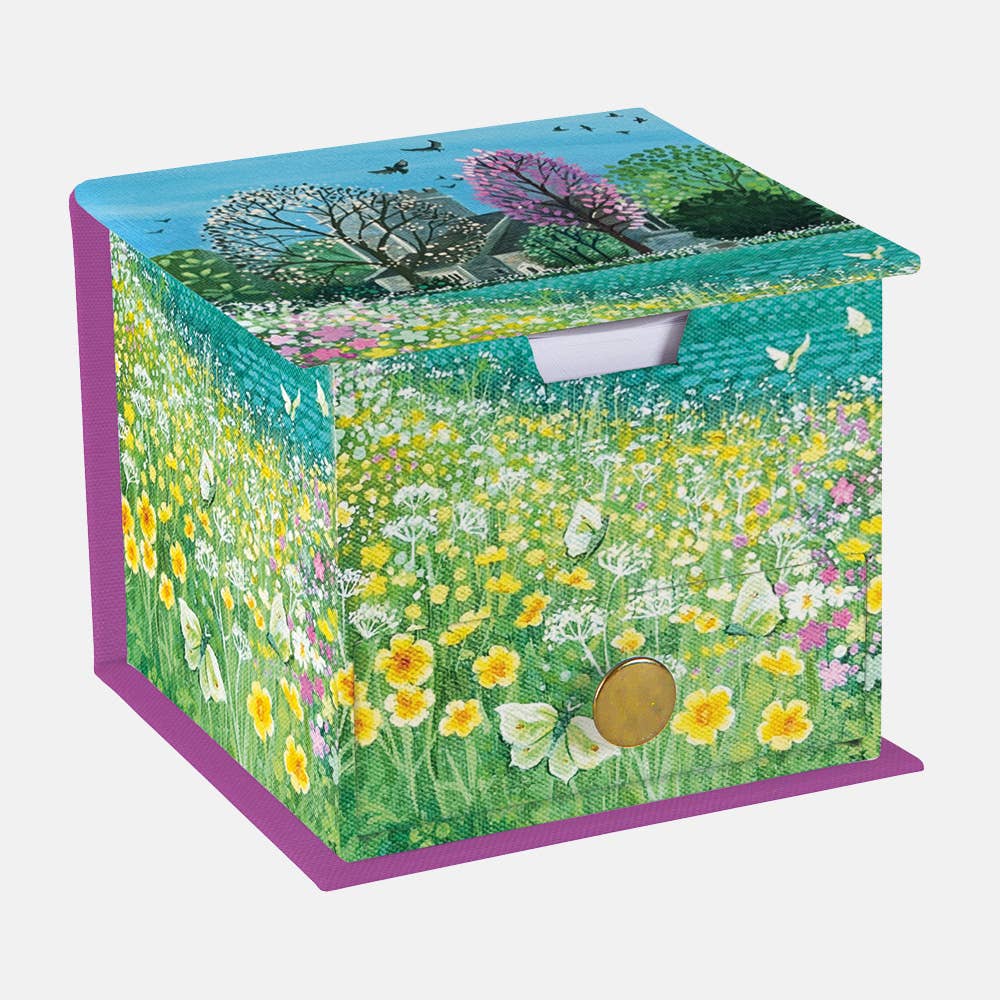 The Gifted Stationery Company - Memo Cube - Country Stroll