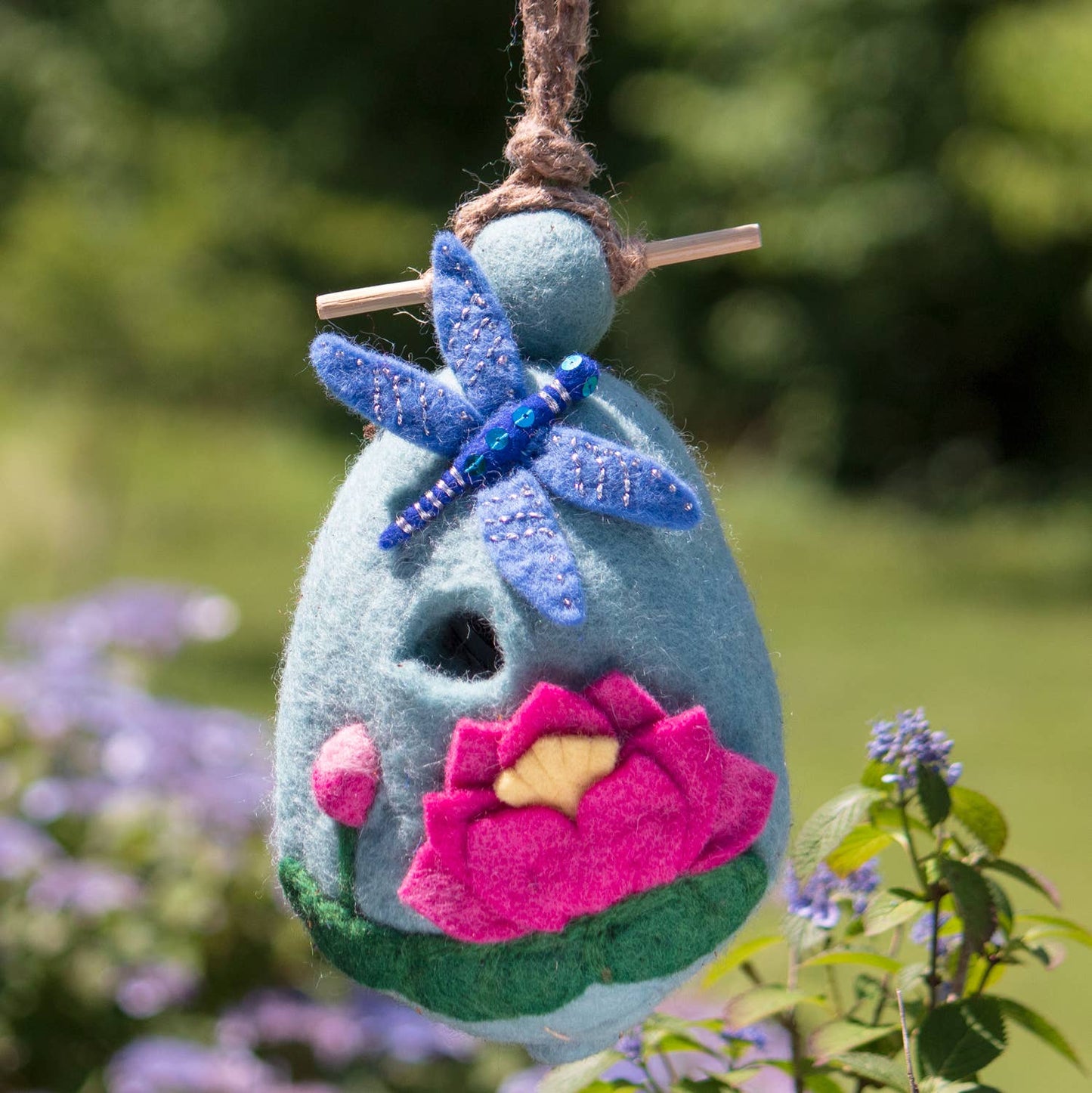 dZi Handmade - Lotus Dragonfly Birdhouse