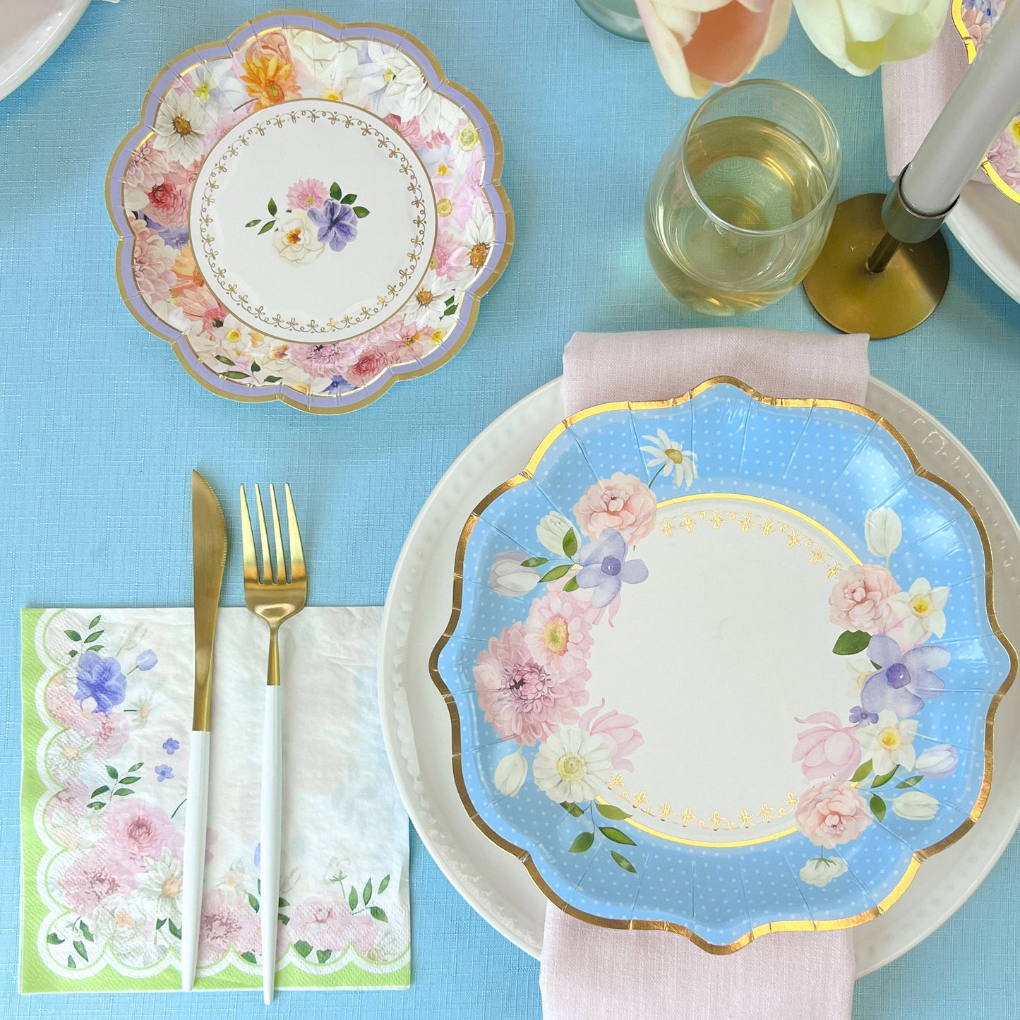 Kate Aspen - Tea Time Party 78 Piece Party Tableware Set (16 Guests)