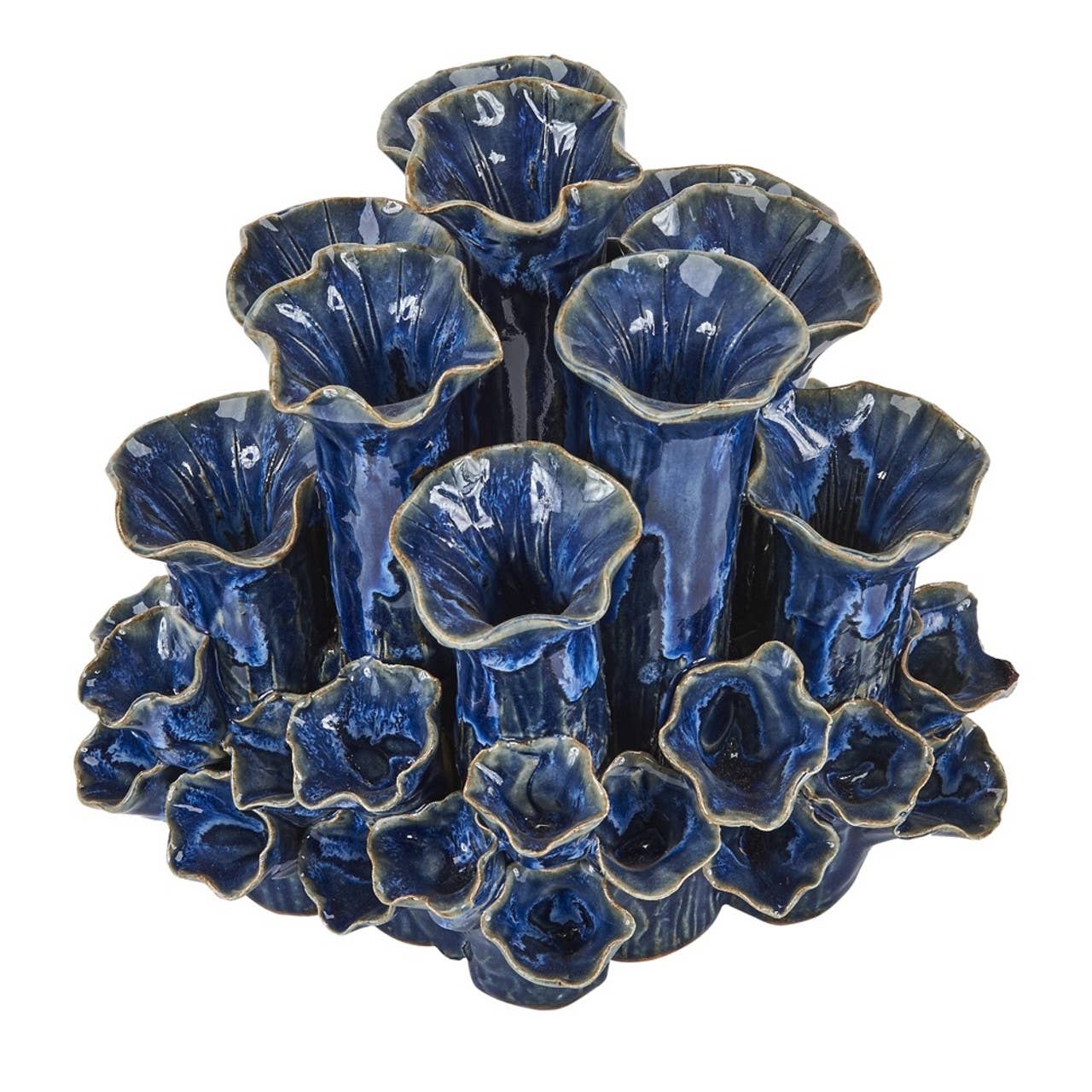 Continental Home - Royal Blue Coral Vase V146