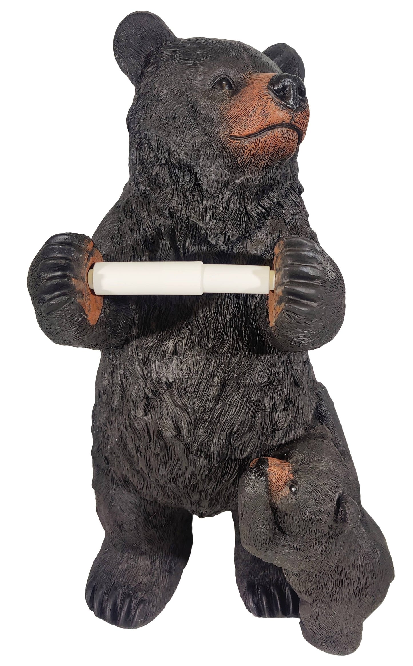De Leon Collections - STANDING BEAR TOILET PAPER HOLDER, 13"X13.75"X24"