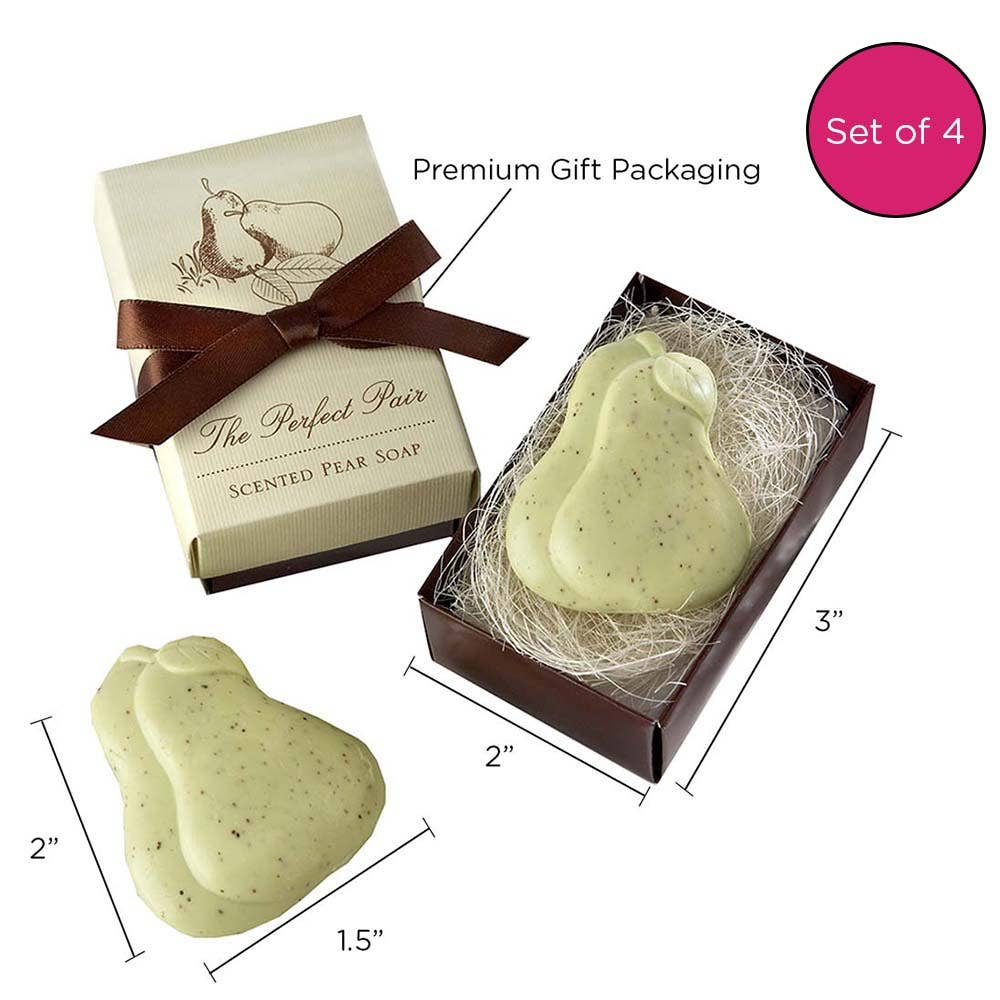 Kate Aspen - The Perfect Pair Scented Pear Soap (Set of 4)