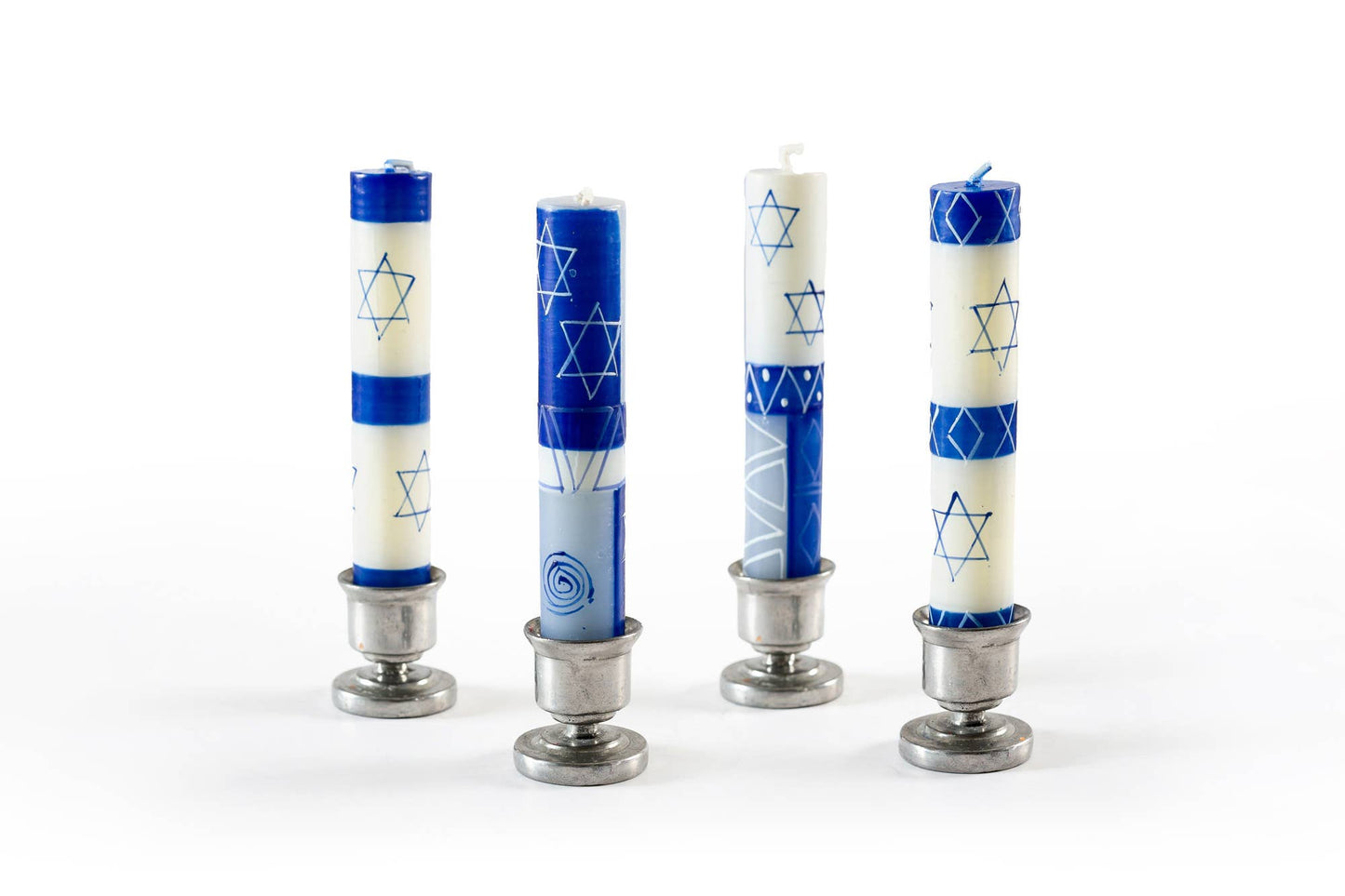 Thumbprint Artifacts - Star of David Shabbat Candles