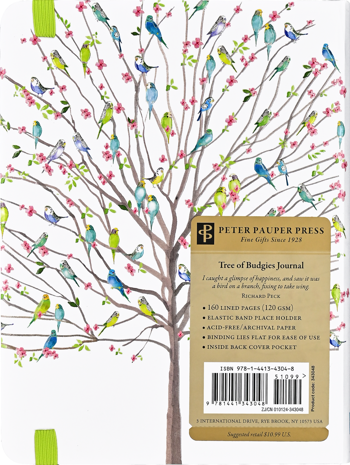 Peter Pauper Press - Tree of Budgies Journal